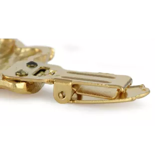 Dobermann, Dobermann Pinscher - broche avec pince, support doré pour numéro de départ, élégante épingle pour exposition de chiens de la marque Art-Dog