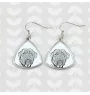 Dogue de Bordeaux, French Mastiff, Bordeauxdog - dog earrings, hanging earrings with a picture, personalized jewelry with Art-Dog brand print