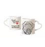 Dogue de Bordeaux - tasse avec chien, une tasse adorable avec une anse en forme de cœur, un cadeau universel de la marque Art-Dog