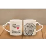 Bordeauxdogge, Dogue de Bordeaux - Tasse mit Hund, entzückende Tasse mit herzförmigem Henkel, universelles Geschenk der Marke Art-Dog