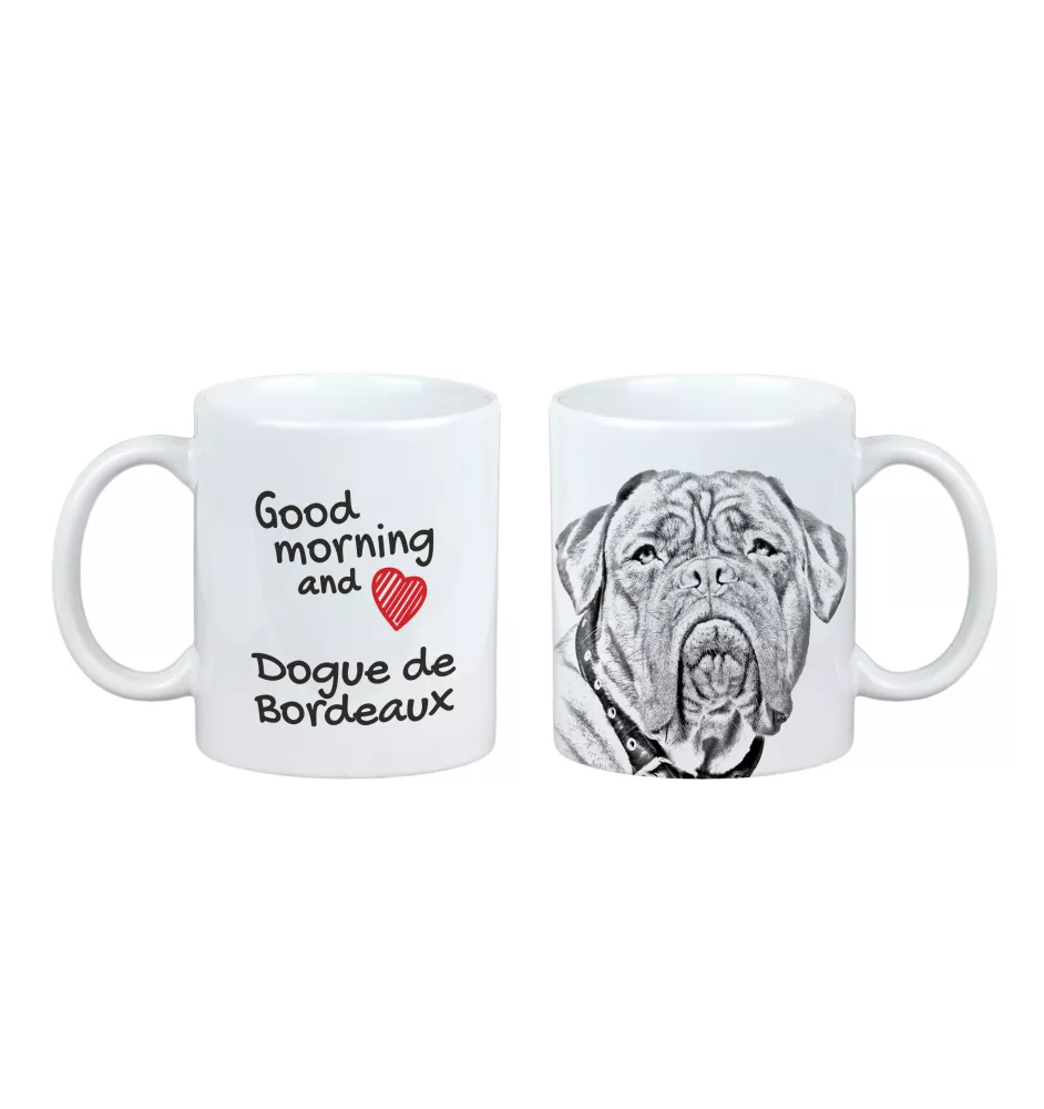 Dog z Bordeaux kubek z psem good morning Art-Dog