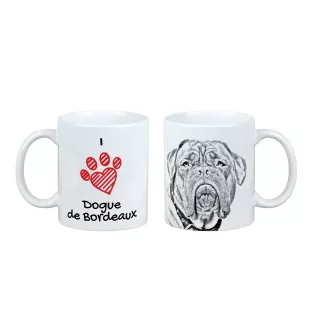 Dog z Bordeaux kubek z psem I love Art-Dog