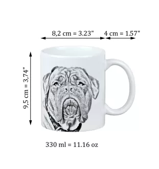 Dog z Bordeaux kubek z psem I love Art-Dog
