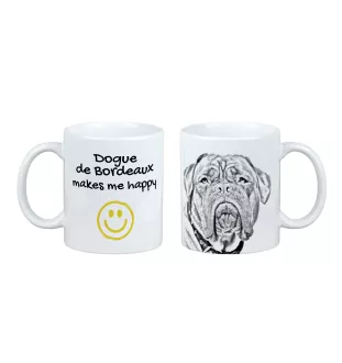 Dogue de Bordeaux, French Mastiff, Bordeauxdog - cup with a dog, cheerful cup for a dog lover, personalized gift from the Art-Dog brand