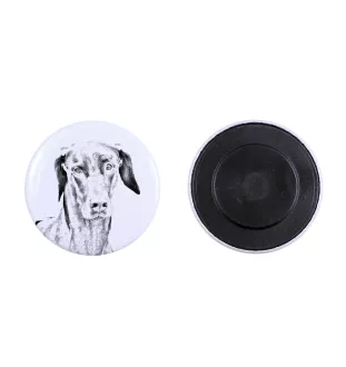 Dobermann, Doberman Pinscher, Dobie - magnet with a dog's pupil, exceptionally light, strong magnet, handmade product by the Art-Dog brand