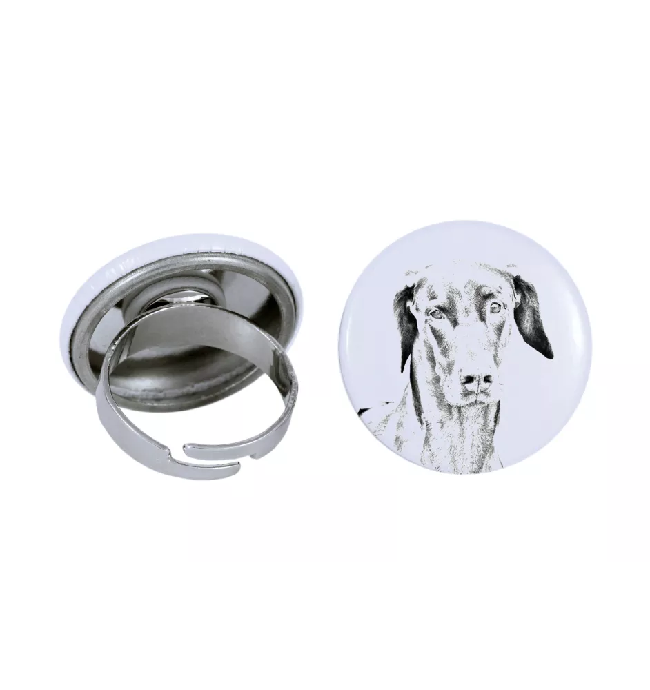 Dobermann, Dobermann Pinscher - bijoux pour femmes avec l'image d'un chien, produit fait à la main, possibilité d'ajouter sa propre photo, marque Art-Dog