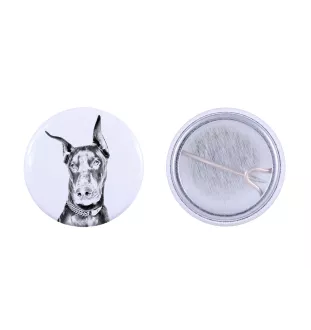 Dobermann, Doberman Pinscher, Dobie I - pin with your dog, add your own photo, Art-Dog brand