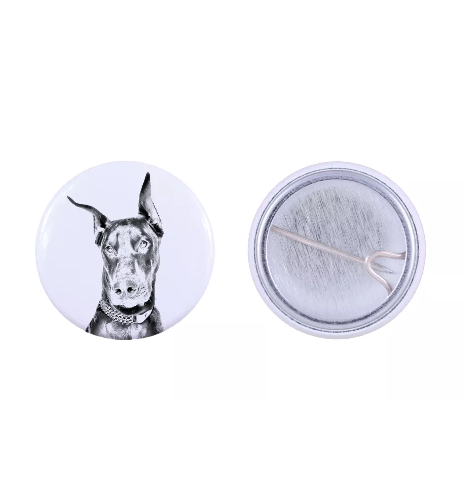 Dobermann, Doberman Pinscher, Dobie I - pin with your dog, add your own photo, Art-Dog brand