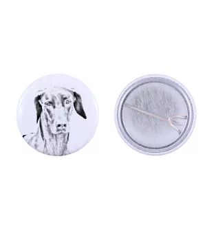 Dobermann, Dobermann Pinscher - badge avec votre chien, ajoutez votre propre photo, marque Art-Dog