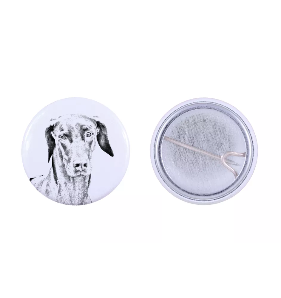 Dobermann, Doberman Pinscher, Dobie - pin with your dog, add your own photo, Art-Dog brand