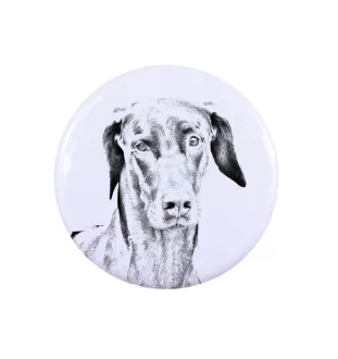Dobermann, Doberman Pinscher, Dobie - pin with your dog, add your own photo, Art-Dog brand