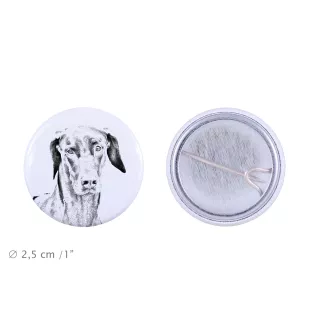 Doberman przypinka z psem mała Art-Dog