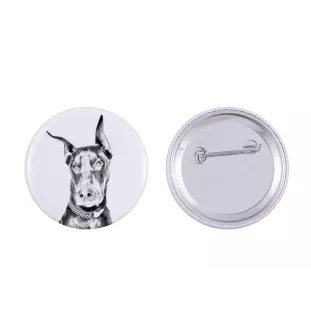 Dobermann, Dobermann Pinscher I - badge avec votre chien, ajoutez votre propre photo, marque Art-Dog