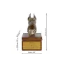 Dobermann I - Eine Ascheurne für Hunde mit einer Statuette, eine kleine Urne für Hunde, eine personalisierte Urne mit dem Porträt eines Hundes von der Marke Art-Dog.