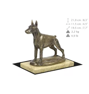 Dobermann I - Hundestatue, Hundesilhouettefigur, Trophäe für die Hundeausstellung der Marke Art-Dog