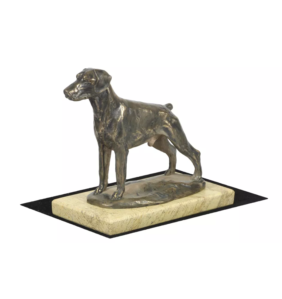Dobermann, Doberman Pinscher, Dobie II - dog figurine, dog silhouette figurine, trophy for Art-Dog dog show exhibition
