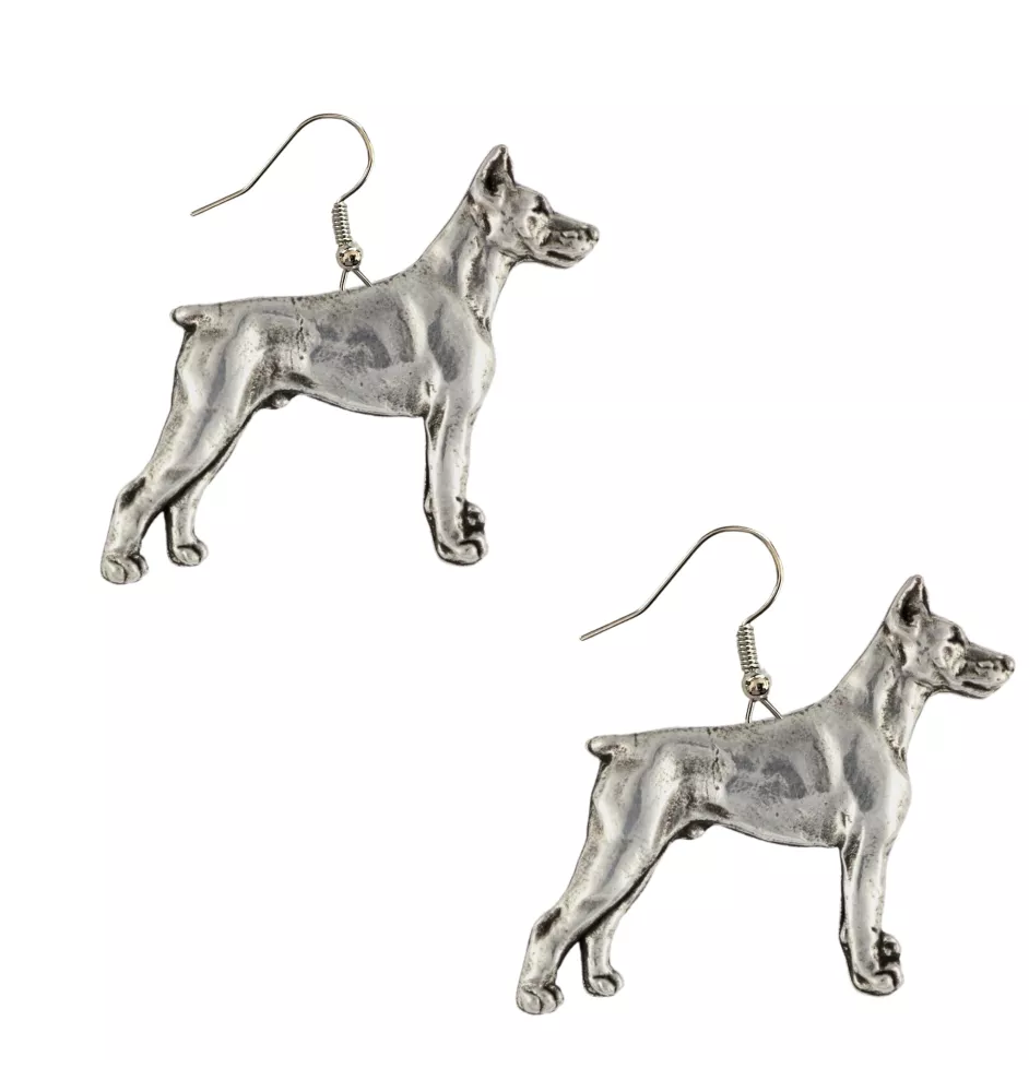 Dobermann, Dobermann Pinscher - boucles d'oreilles pendantes avec des chiens, bijoux charmants pour maman de chien, cadeau pour fille de la marque Art-Dog