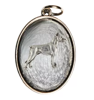 Dobermann, Dobermann Pinscher - collier avec chien, pendentif pour maman de chien, bijoux uniques de la marque Art-Dog