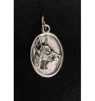 Dobermann I - Halskette mit Hund, Anhänger für Hundemama, einzigartiger Schmuck der Marke Art-Dog