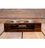 Dobermann, Doberman Pinscher, Dobie - wooden stand with bowls for a dog, steel dog bowls, a gift for adopting a dog from the Art-Dog brand