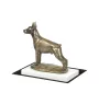 Dobermann, Doberman Pinscher, Dobie I - dog figurine, figure on a white base, trophy for Art-Dog dog show exhibition