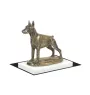 Dobermann, Dobermann Pinscher I - statuette de chien, figurine sur un socle blanc, trophée pour exposition de chiens de la marque Art-Dog