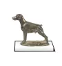 Dobermann, Dobermann Pinscher II - statuette de chien, figurine sur un socle blanc, trophée pour exposition de chiens de la marque Art-Dog