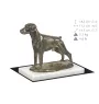 Dobermann II - Hundestatue, Figur auf weißem Marmor, Trophäe für die Art-Dog-Hundeaustellung