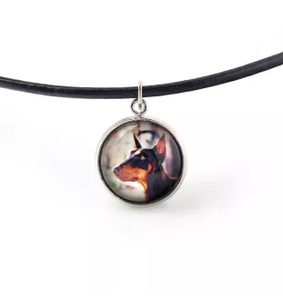 Dobermann, Doberman Pinscher, Dobie - a set of jewelry in a box, necklace, earrings, bracelet, products from the Art-Dog brand