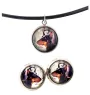 Dobermann, Doberman Pinscher, Dobie - jewelry with your photo box, set of necklace and earrings, personalized products from the Art-Dog brand