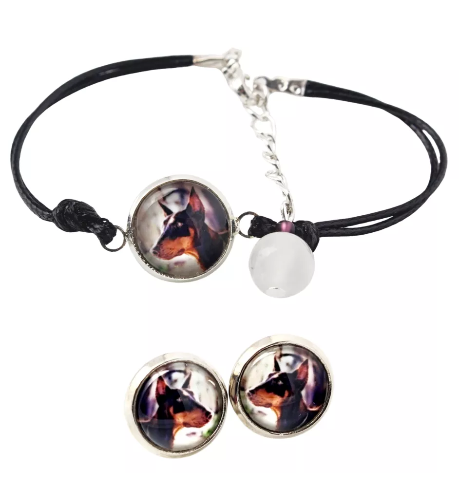 Dobermann - Schmuckset mit Ihrem Foto, Schmuckstück für Frauen, handgefertigtes Produkt, handgefertigtes Produkt mit Leidenschaft für die Marke Art-Dog.