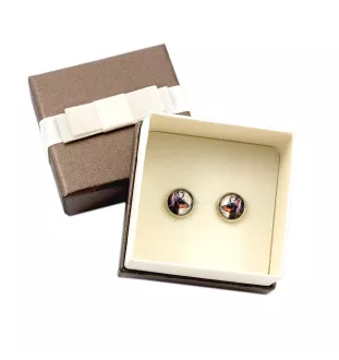 Dobermann, Doberman Pinscher, Dobie - earrings in a box, your photo, handmade jewelry, a product of the Art-Dog brand