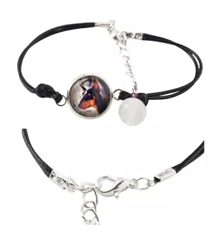 Dobermann, Dobermann Pinscher - bracelet dans une boîte avec votre photo, bijoux féminins, cadeau parfait de la marque Art-Dog