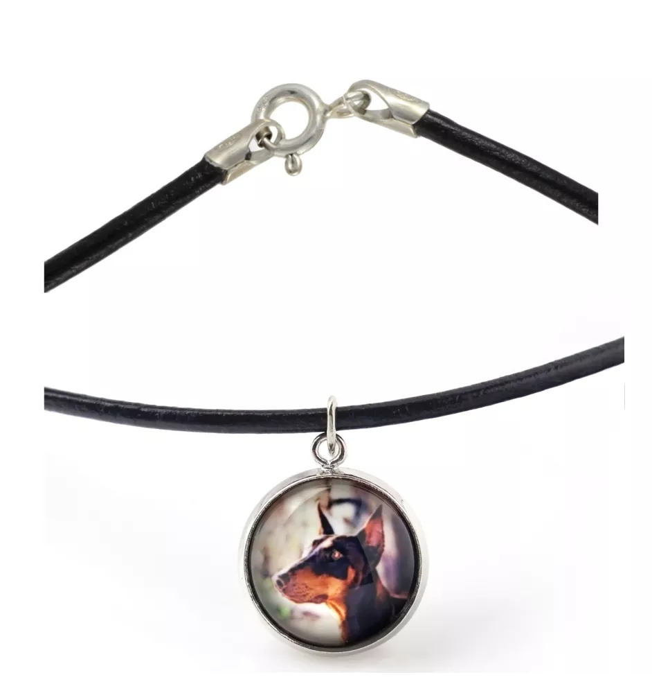 Dobermann, Dobermann Pinscher - collier dans une boîte, élégant bijou, pendentif de la marque Art-Dog