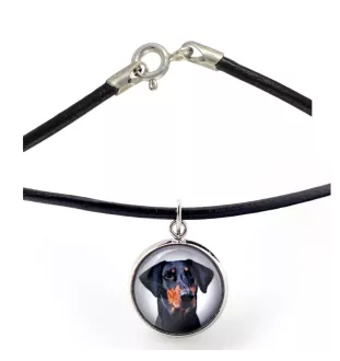 Dobermann, Doberman Pinscher, Dobie II - necklace in a box, elegant decoration, pendant from the Art-Dog brand