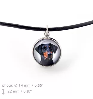 Dobermann, Doberman Pinscher, Dobie II - necklace in a box, elegant decoration, pendant from the Art-Dog brand