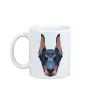 Dobermann, Doberman Pinscher, Dobie I - cup with a geometric dog image and the inscription Art-Dog