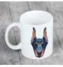 Dobermann I - Becher mit einem Bild und dem Schriftzug geometrischer Hund Art-Dog