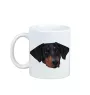 Dobermann - Becher mit einem Bild und dem Schriftzug geometrischer Hund Art-Dog