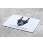 Dobermann, Doberman Pinscher, Dobie I - geometric mouse pad with a picture and text by Art-Dog