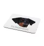 Dobermann, Dobermann Pinscher - tapis de souris géométrique avec photo et inscription Art-Dog
