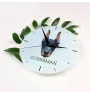 Doberman zegar geometryczny Art-Dog