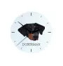 Doberman zegar geometryczny Art-Dog