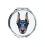 Dobermann, Dobermann Pinscher I - miroir avec une image et un motif géométrique de la marque Art-Dog