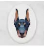 Doberman płytka geometryczna Art-Dog
