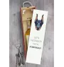 Dobermann I - geometrische Box mit einem Bild und Schriftzug für Wein der Marke Art-Dog