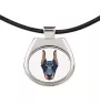 Dobermann, Dobermann Pinscher I - collier avec une photo et un motif géométrique de la marque Art-Dog