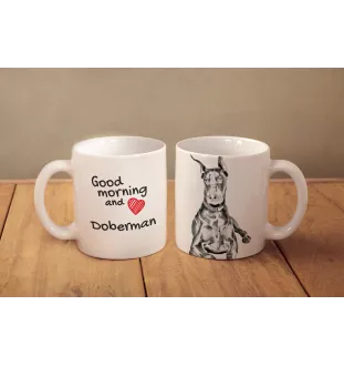 Dobermann, Dobermann Pinscher I - tasse avec chien, tasse avec photo, cadeau personnalisé de la marque Art-Dog