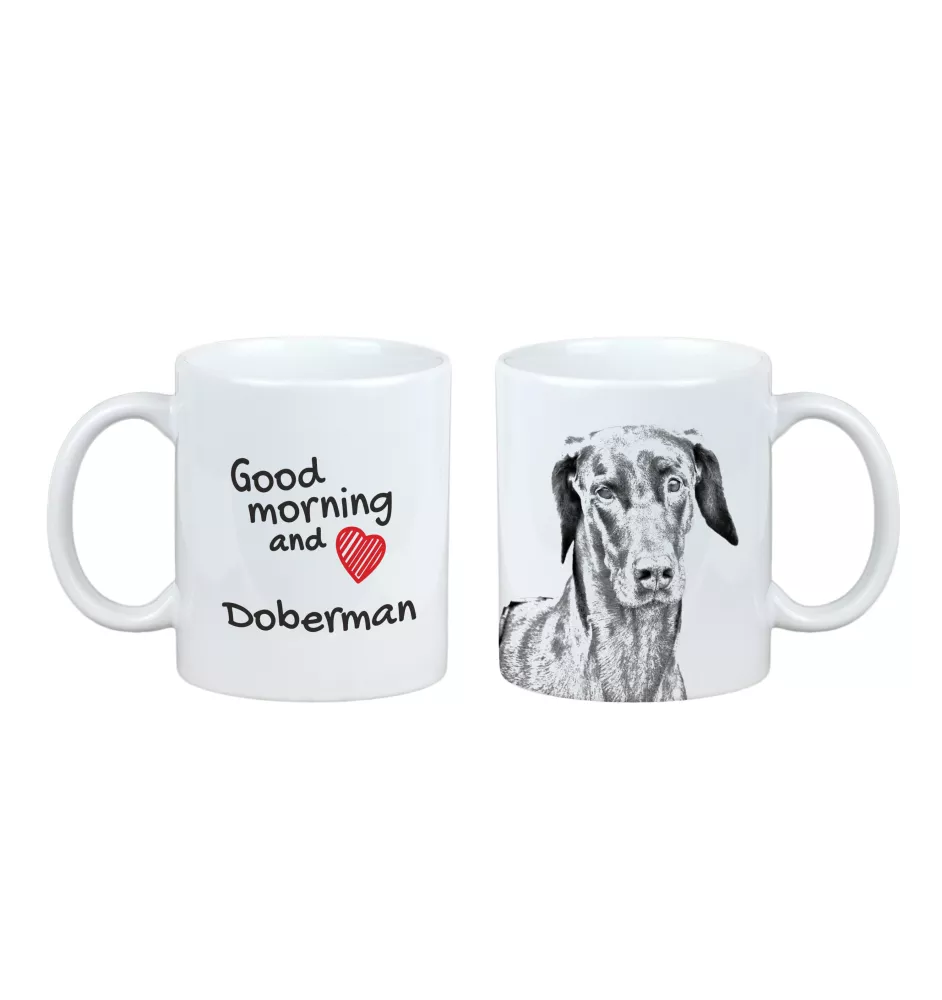Dobermann - Tasse mit Hund, Tasse mit Bild, personalisiertes Geschenk der Marke Art-Dog