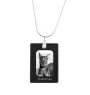 Dobermann, Doberman Pinscher, Dobie - Crystal pendant with dog, silver necklace with photo, personalised pendant by Art-Dog brand